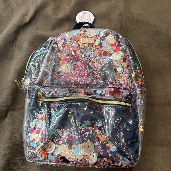 ESSENTIALS CONFETTI CLEAR FASHION BACKPACK and lunch bag - Picture 2 of 8